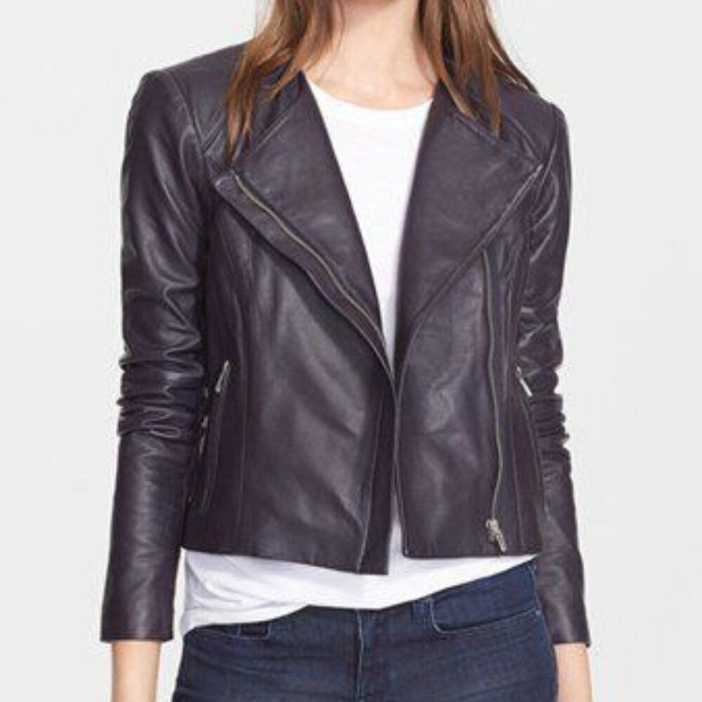 Veda Dali Leather Crossover Jacket L